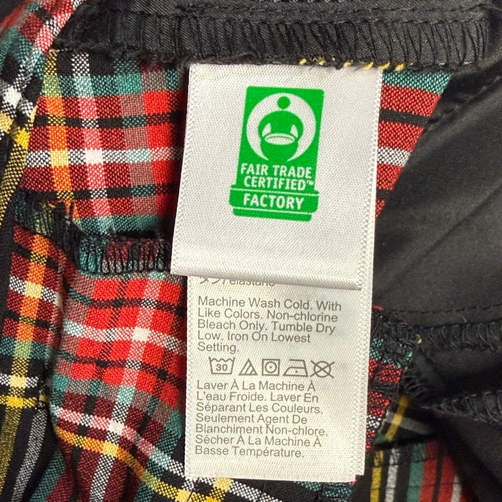 J. Crew Black & Red Plaid Straight-Leg Pants - Picture 7 of 10